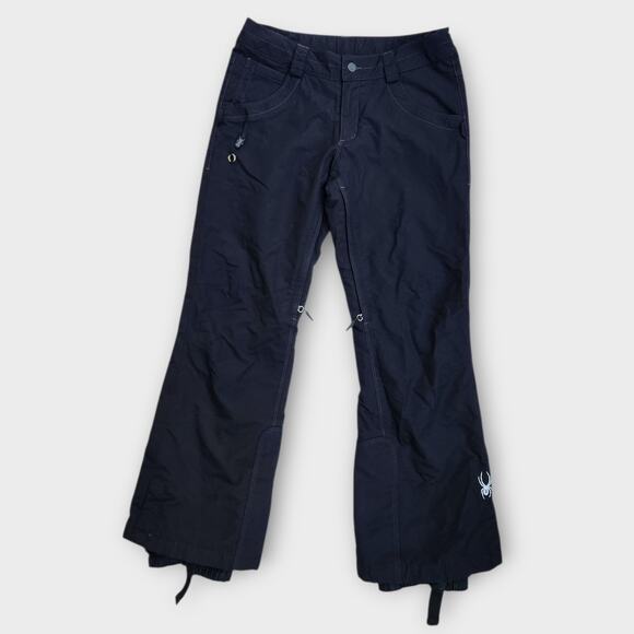 Spyder Ski/Snow Pants Women's M black Lined Vented Snowboarding Winter Gear - Picture 2 of 8